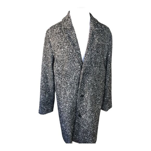 Men’s Urban Outfitters Vintage Wool Blend Winter Top Dress Overcoat Size L - Picture 1 of 14